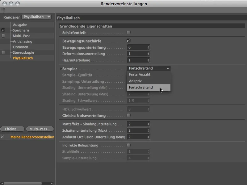 Neu in Release 13 - Bewegungsunschärfe mit dem physikalischen Renderer