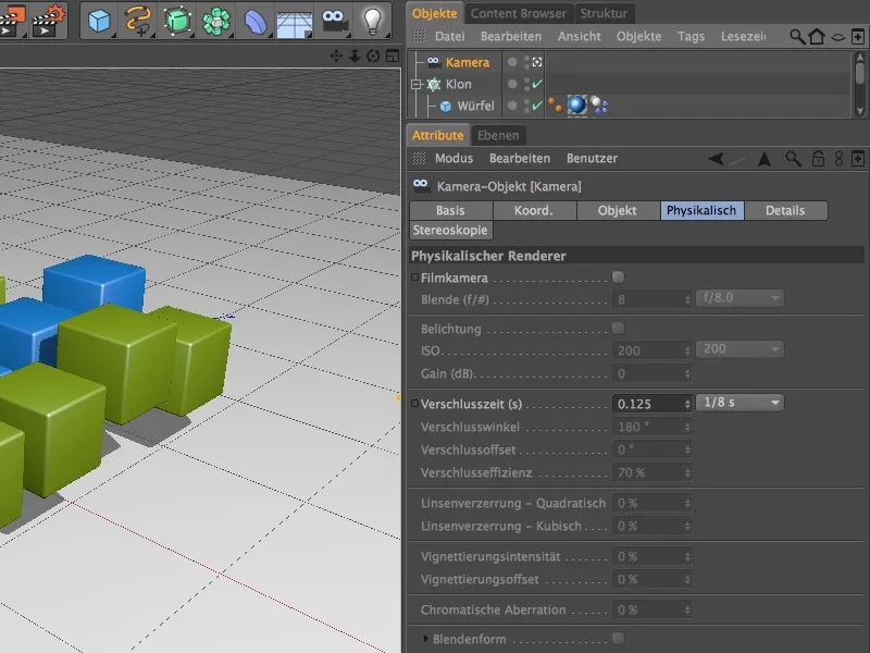 Neu in Release 13 - Bewegungsunschärfe mit dem physikalischen Renderer