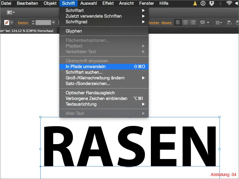 Gras-Typografie erstellen - Adobe Illustrator