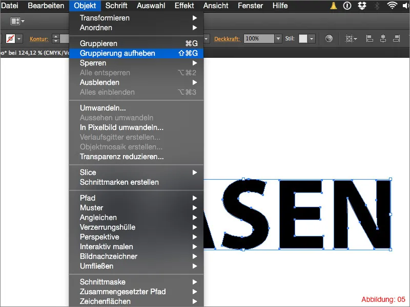Gras-Typografie erstellen - Adobe Illustrator