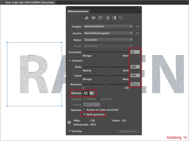 Gras-Typografie erstellen - Adobe Illustrator