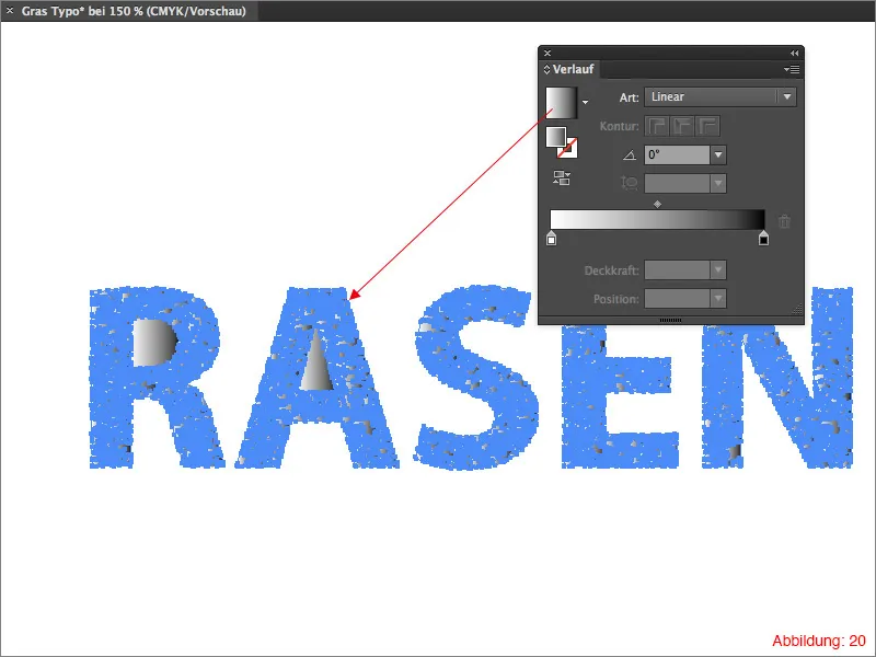 Gras-Typografie erstellen - Adobe Illustrator