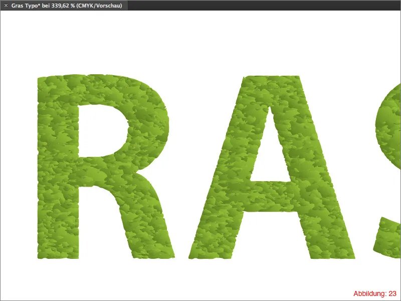 Gras-Typografie erstellen - Adobe Illustrator