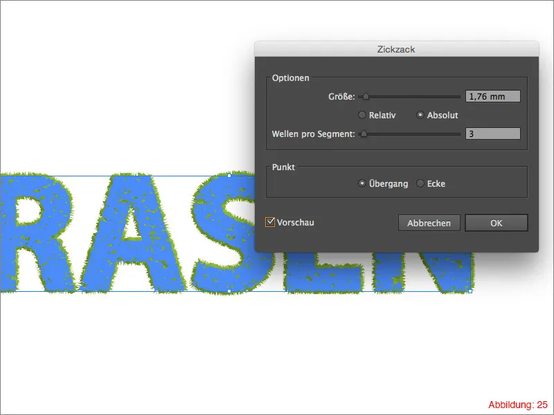 Gras-Typografie erstellen - Adobe Illustrator