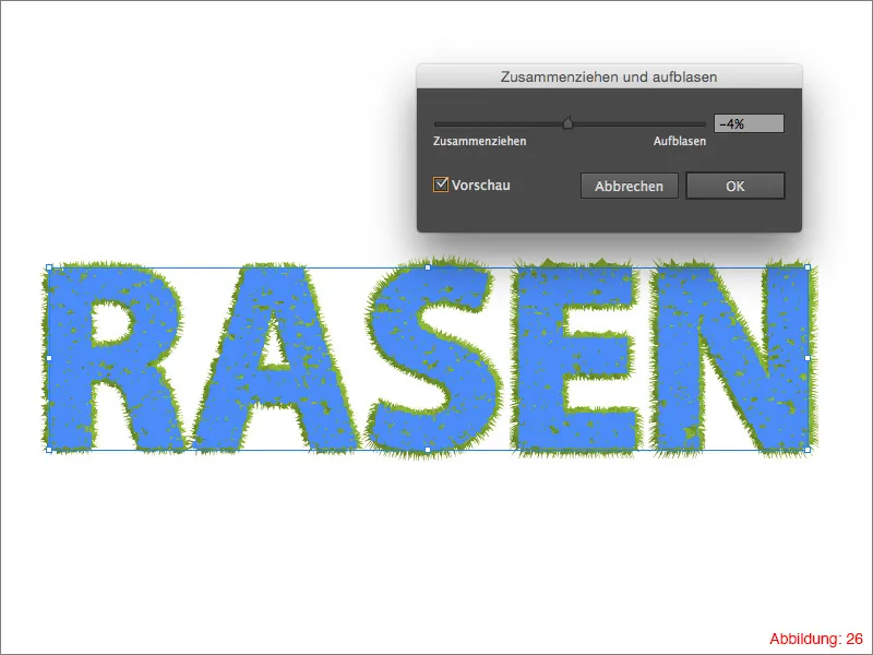 Gras-Typografie erstellen - Adobe Illustrator