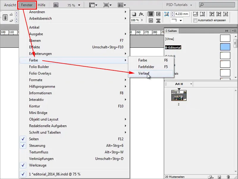 Tipps &amp; Tricks zu Adobe InDesign: Viel Arbeit sparen mithilfe von Verläufen (Beispiel Deutschlandflagge)