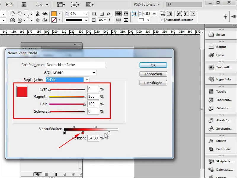 Tipps &amp; Tricks zu Adobe InDesign: Viel Arbeit sparen mithilfe von Verläufen (Beispiel Deutschlandflagge)