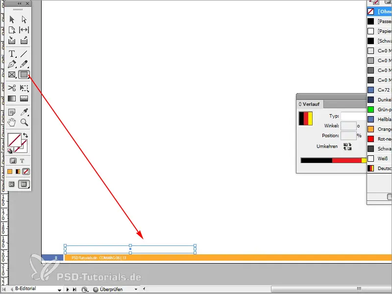 Tipps &amp; Tricks zu Adobe InDesign: Viel Arbeit sparen mithilfe von Verläufen (Beispiel Deutschlandflagge)
