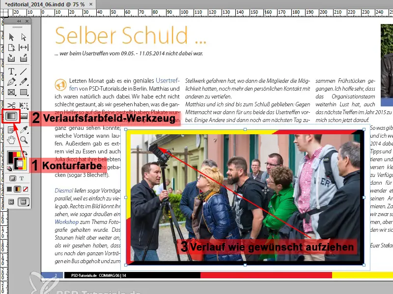 Tipps &amp; Tricks zu Adobe InDesign: Viel Arbeit sparen mithilfe von Verläufen (Beispiel Deutschlandflagge)