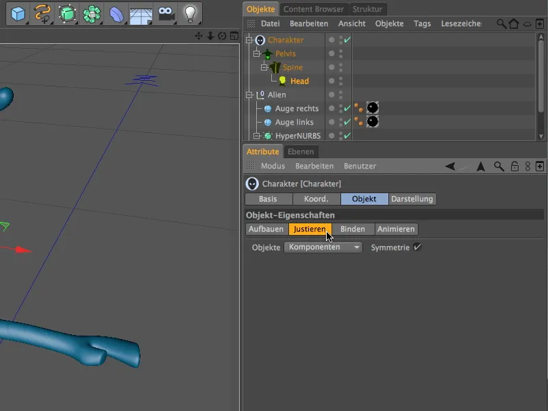 Neu in Release 13 - Rigging eines Aliens mit einer Charaktervorlage