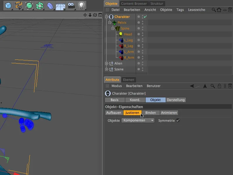 Neu in Release 13 - Rigging eines Aliens mit einer Charaktervorlage