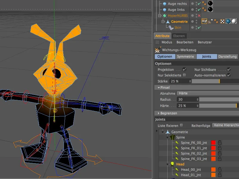 Neu in Release 13 - Rigging eines Aliens mit einer Charaktervorlage