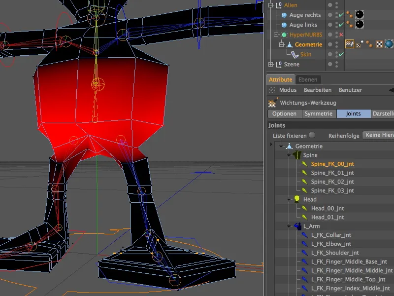 Neu in Release 13 - Rigging eines Aliens mit einer Charaktervorlage