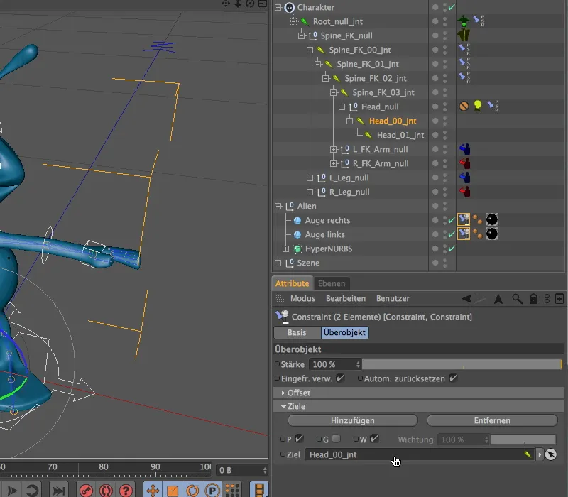 Neu in Release 13 - Rigging eines Aliens mit einer Charaktervorlage