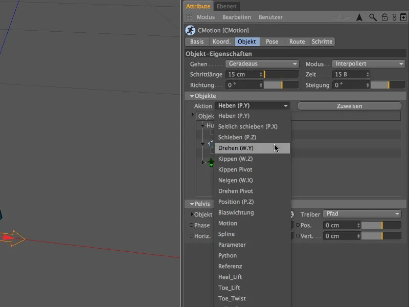 Neu in Release 13 - Animation eines Aliens mit dem CMotion-Walkcycle