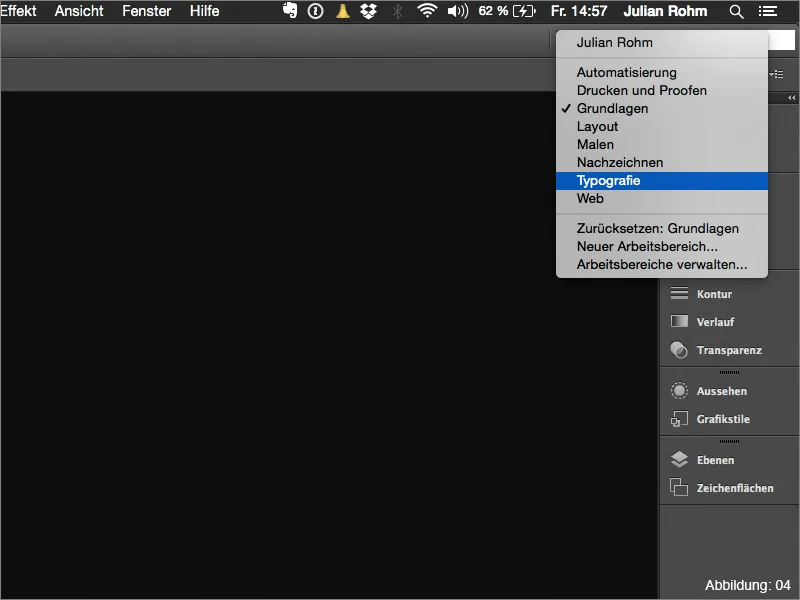 Arbeitsbereiche (Allgemein) - Adobe Illustrator