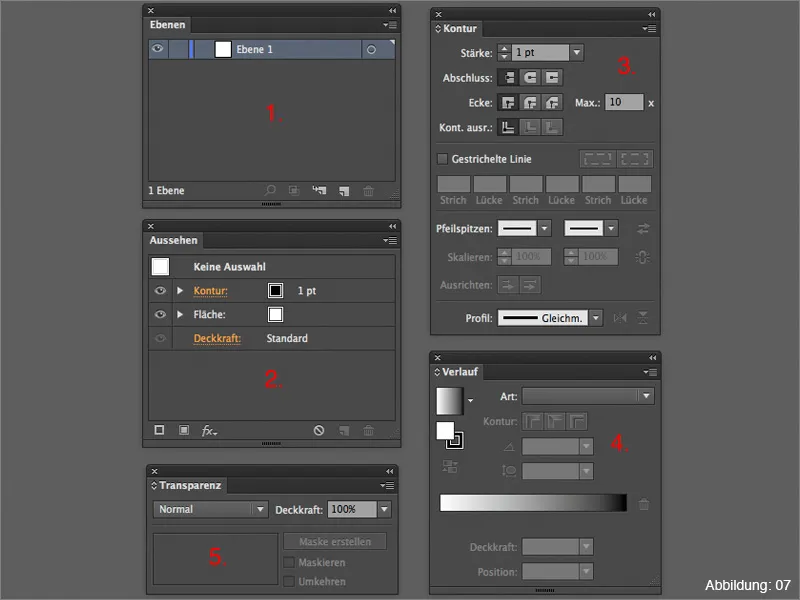 Arbeitsbereiche (Allgemein) - Adobe Illustrator