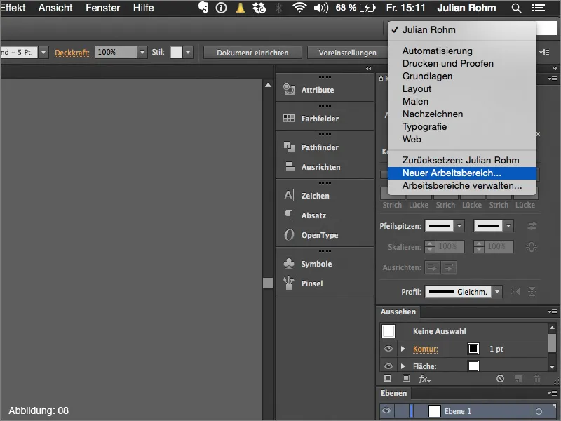 Arbeitsbereiche (Allgemein) - Adobe Illustrator