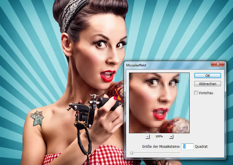 Photoshop-Filter: Vergröbern und Verzerren