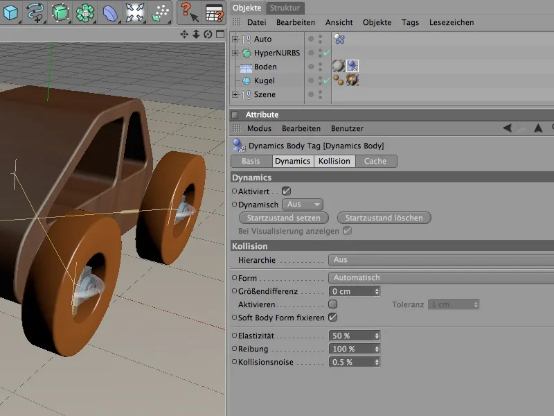 Neu in Release 12 - Motoren und Konnektoren - Offroadeinlage mit dem Holzauto