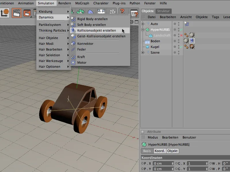Neu in Release 12 - Motoren und Konnektoren - Offroadeinlage mit dem Holzauto