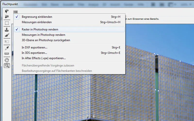 Photoshop-Filter: Fluchtpunkt