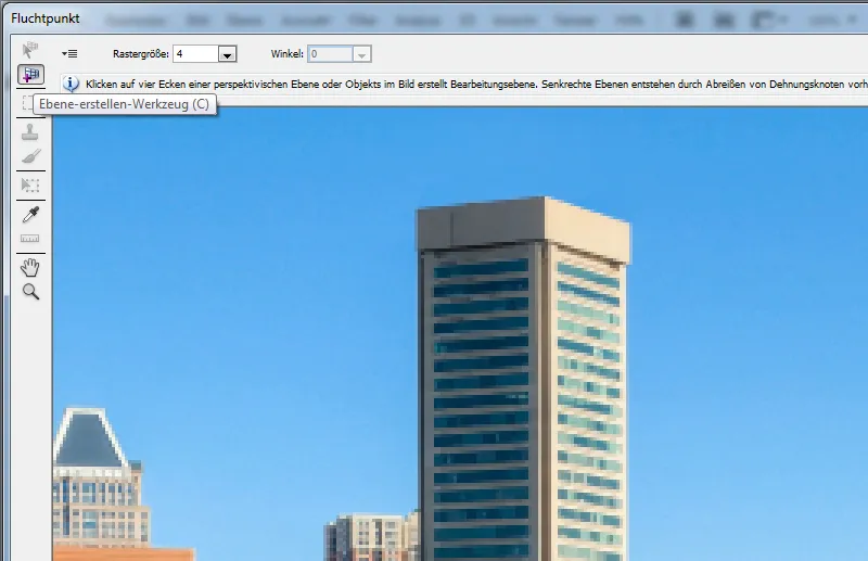 Photoshop-Filter: Fluchtpunkt