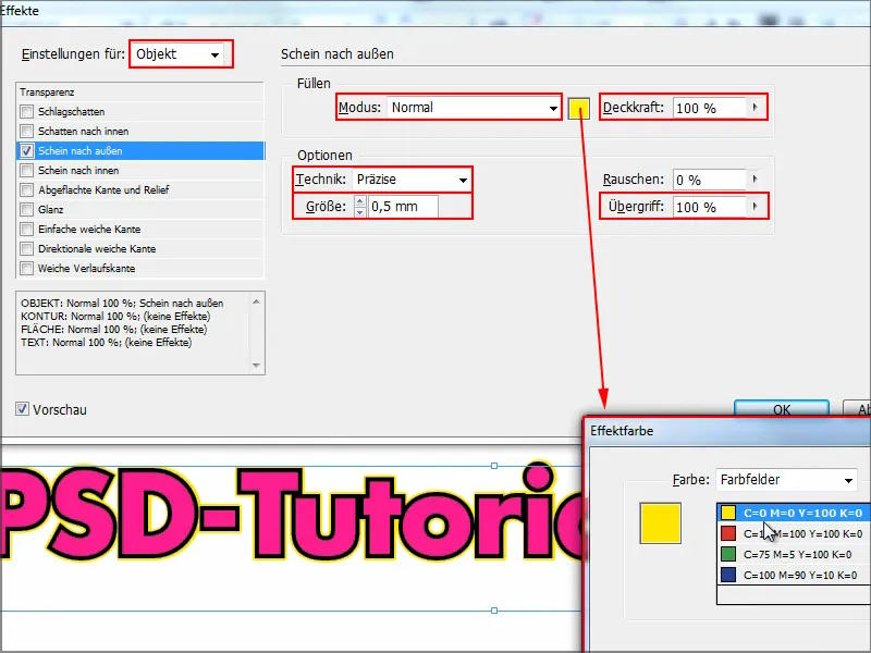 Tipps &amp; Tricks zu Adobe InDesign: Doppelte Kontur auf Texten und trotzdem jederzeit bearbeitbar