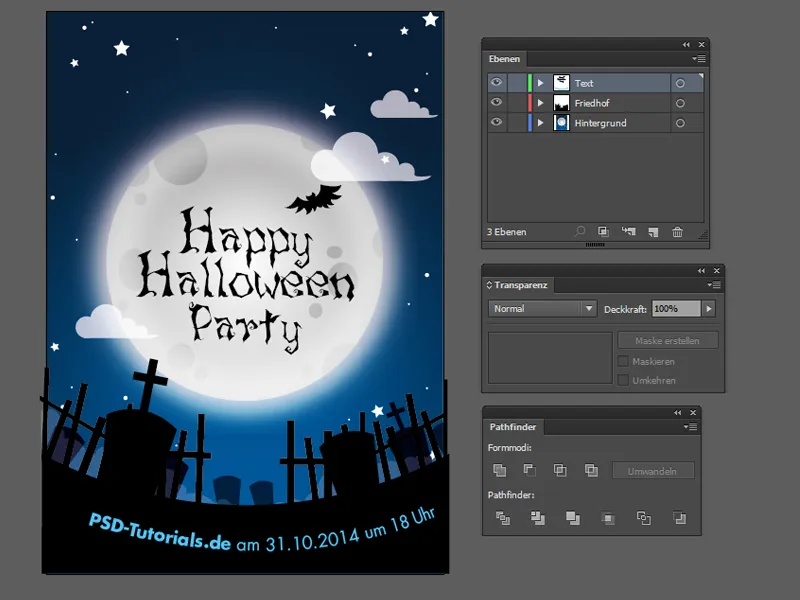 Eine Halloween-Einladungskarte erstellen - für Anfänger