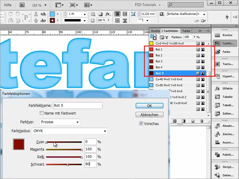 Tipps &amp; Tricks zu Adobe InDesign: Mehrere Konturen bei Texten - Neoneffekt