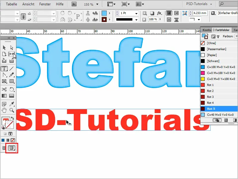 Tipps &amp; Tricks zu Adobe InDesign: Mehrere Konturen bei Texten - Neoneffekt