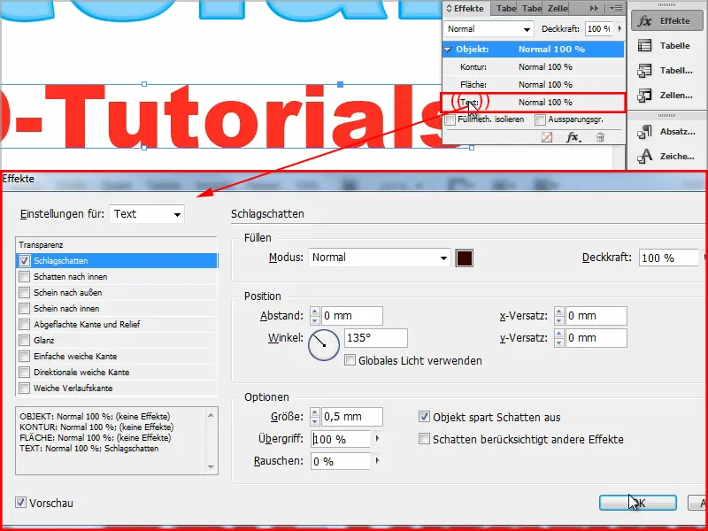 Tipps &amp; Tricks zu Adobe InDesign: Mehrere Konturen bei Texten - Neoneffekt