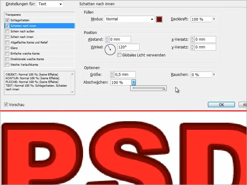Tipps &amp; Tricks zu Adobe InDesign: Mehrere Konturen bei Texten - Neoneffekt