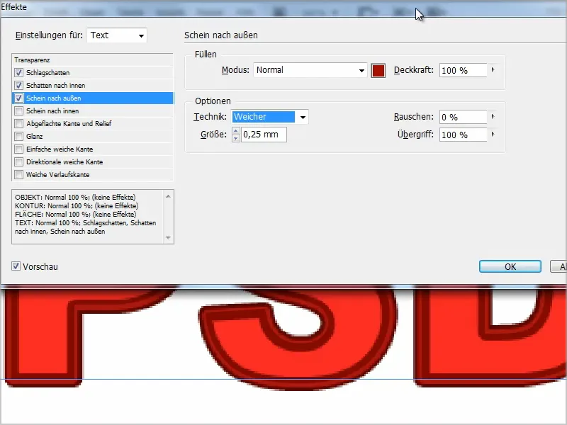Tipps &amp; Tricks zu Adobe InDesign: Mehrere Konturen bei Texten - Neoneffekt