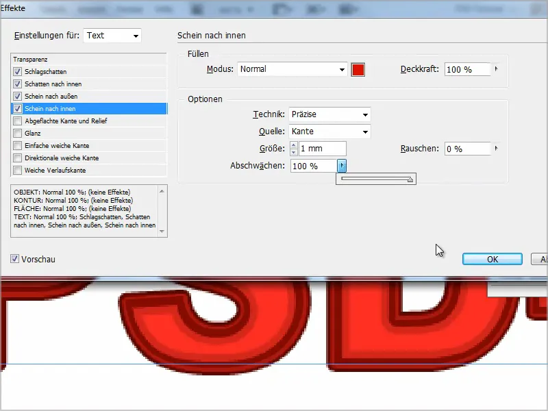 Tipps &amp; Tricks zu Adobe InDesign: Mehrere Konturen bei Texten - Neoneffekt