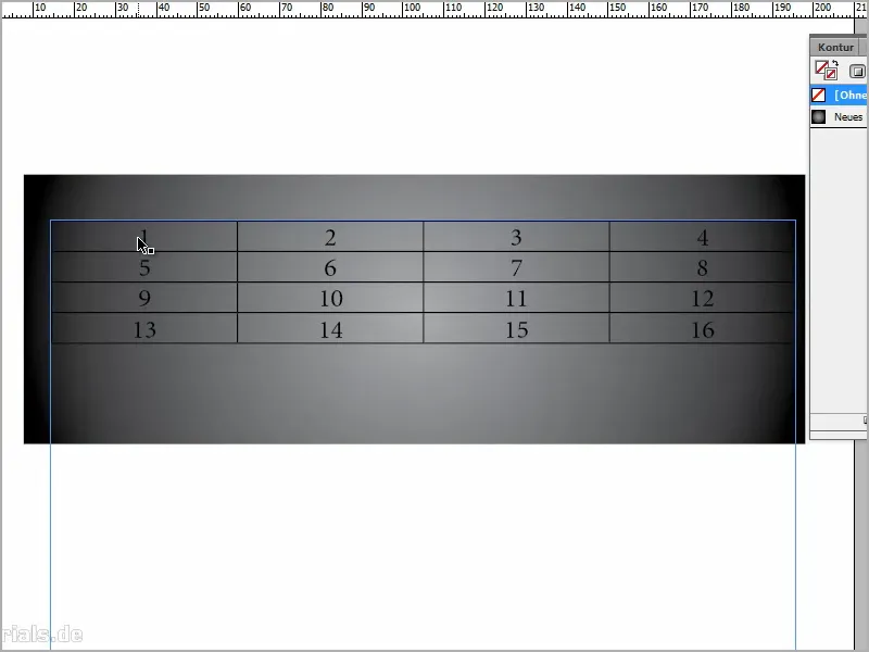 Tipps &amp; Tricks zu Adobe InDesign: Transparente Konturen in Tabellen erstellen