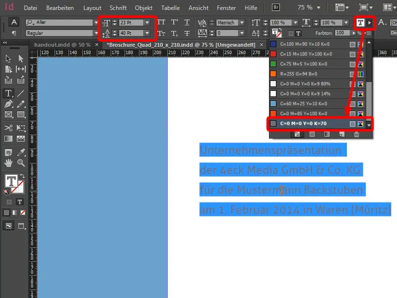 Broschüre als Handout gestalten in InDesign