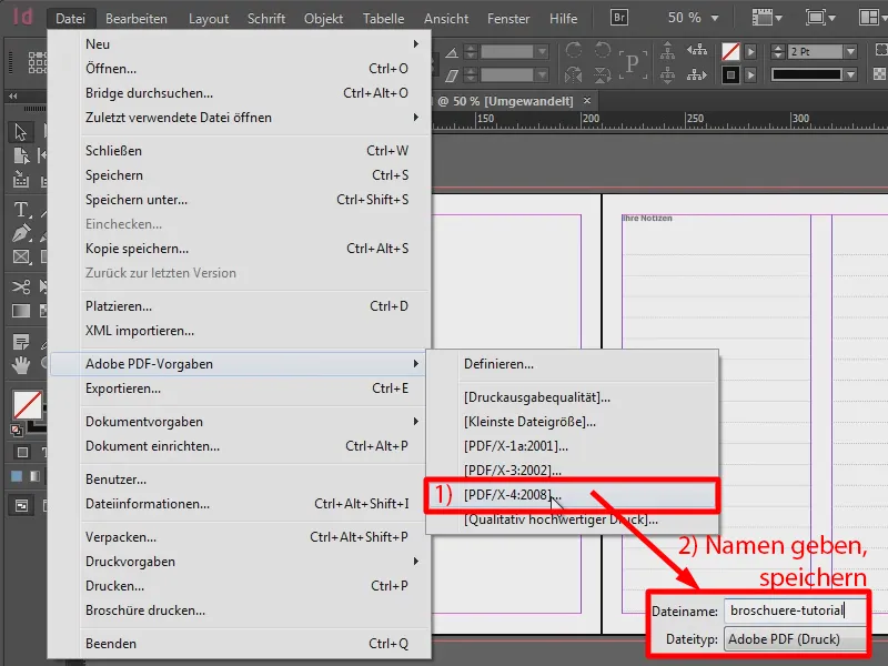 Broschüre als Handout gestalten in InDesign