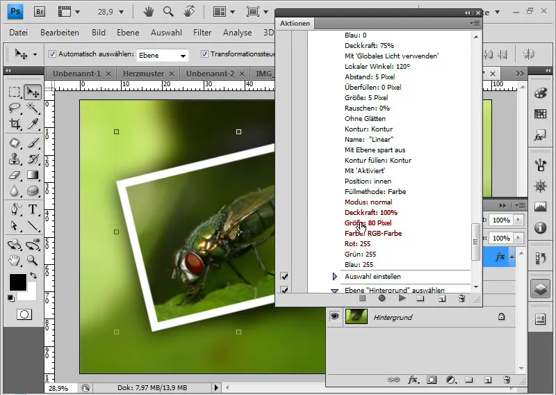 Aktionen in Photoshop verwenden