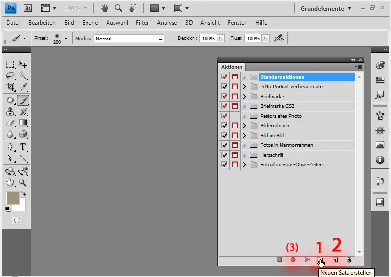 Aktionen in Photoshop aufnehmen