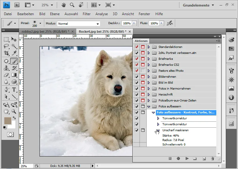 Aktionen in Photoshop aufnehmen