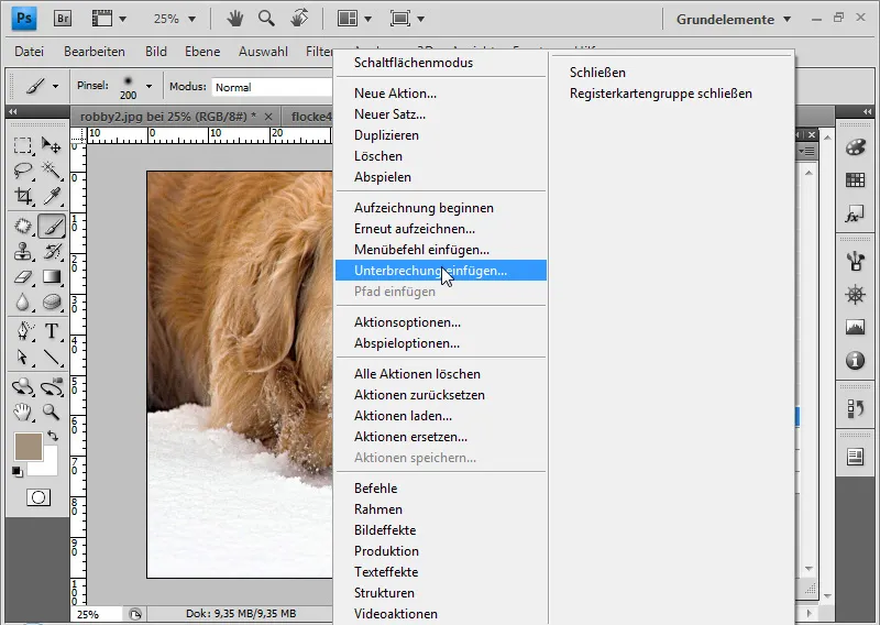 Aktionen in Photoshop aufnehmen