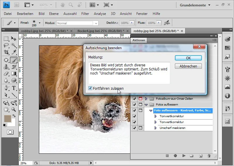 Aktionen in Photoshop aufnehmen