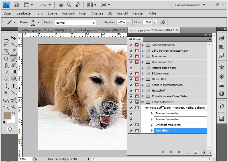 Aktionen in Photoshop aufnehmen