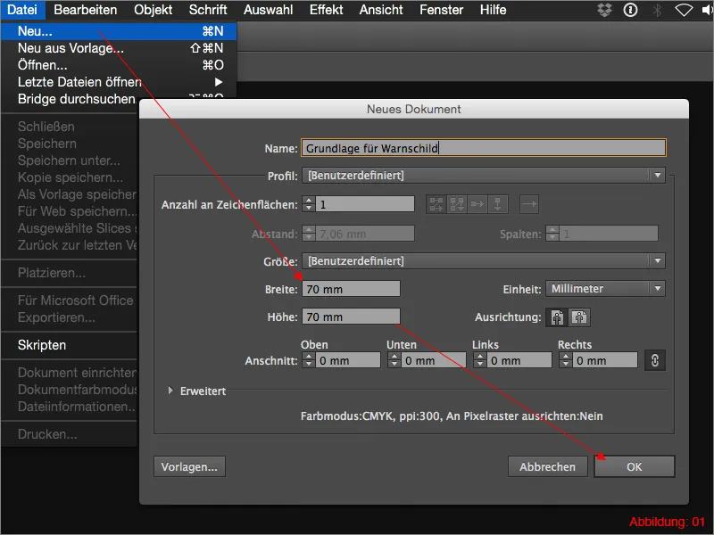 Adobe Illustrator – Warnschilder konstruieren Adobe Illustrator – Warnschilder konstruieren