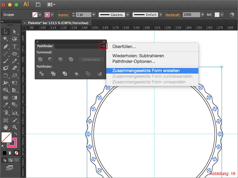 Adobe Illustrator – Plakette erstellen Adobe Illustrator – Plakette erstellen