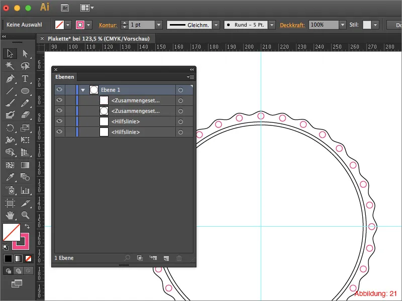 Adobe Illustrator – Plakette erstellen Adobe Illustrator – Plakette erstellen