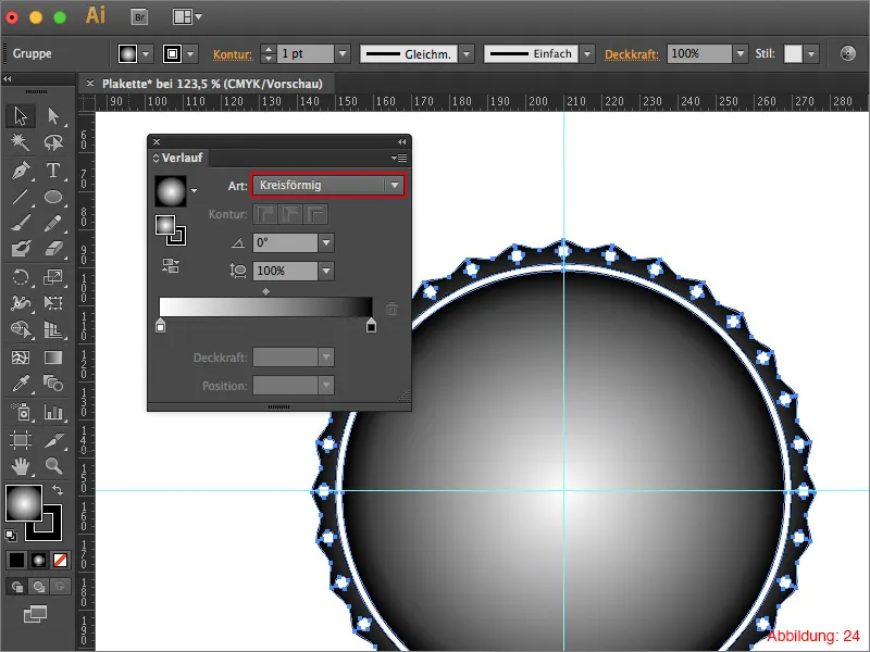 Adobe Illustrator – Plakette erstellen Adobe Illustrator – Plakette erstellen