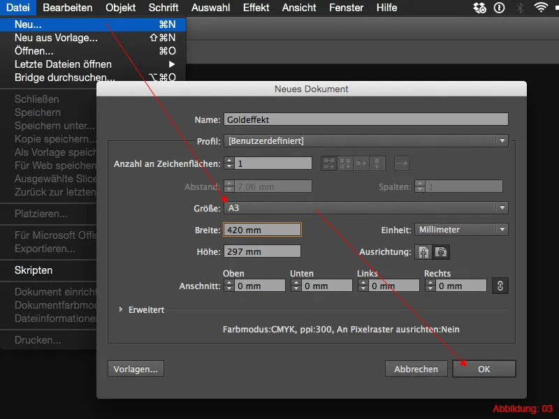 Adobe Illustrator – Goldeffekt auf Schrift Adobe Illustrator – Goldeffekt auf Schrift