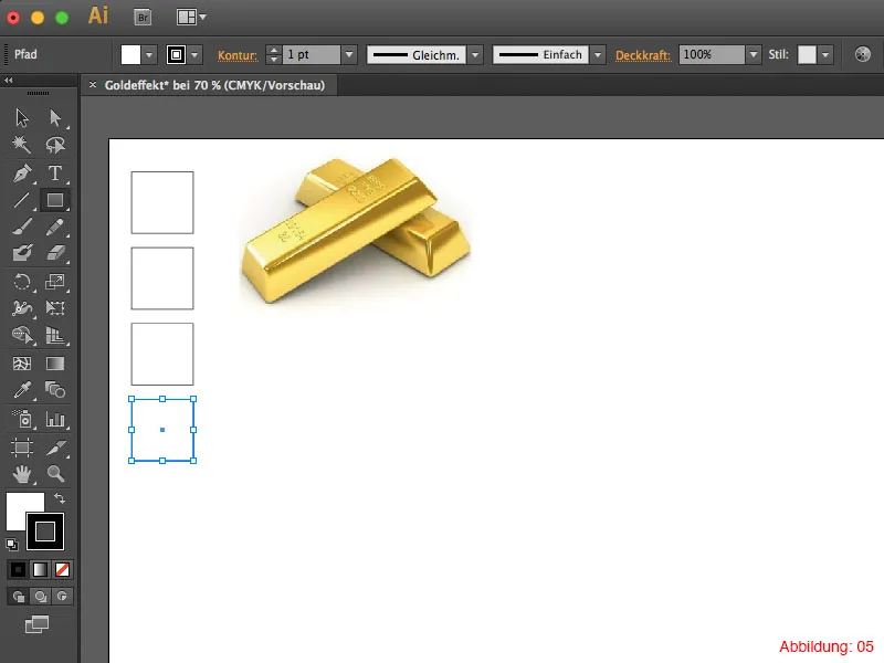 Adobe Illustrator – Goldeffekt auf Schrift Adobe Illustrator – Goldeffekt auf Schrift